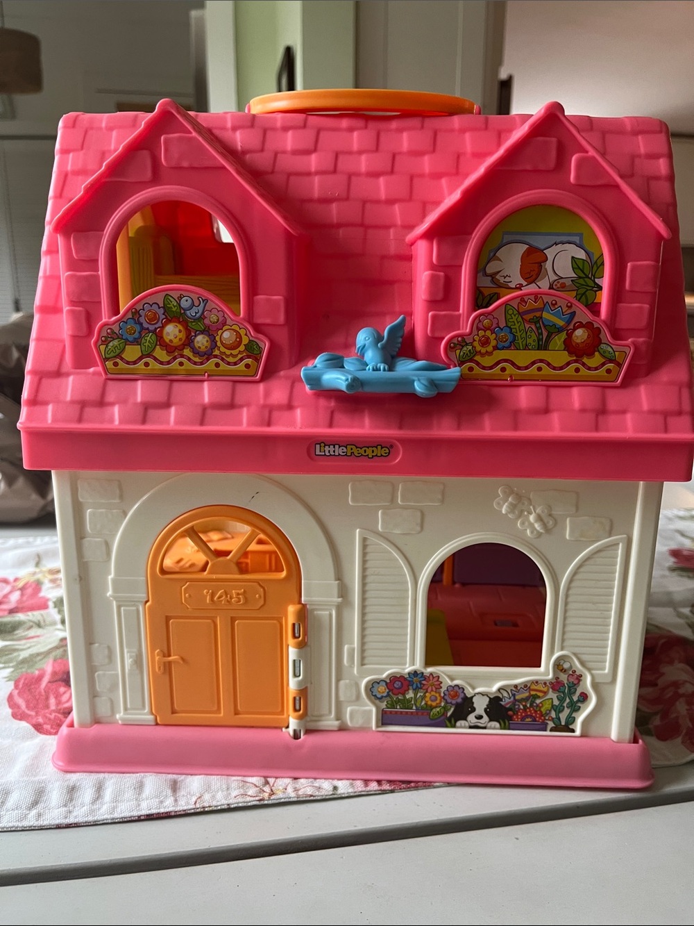 Little People Play house has batteries